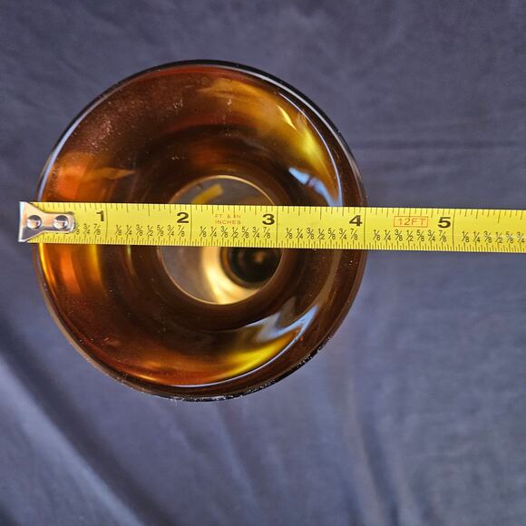 Egermann Gold Bohemian Glass Vase with Enamel Hand Painting Czech 10" - Picture 10 of 10